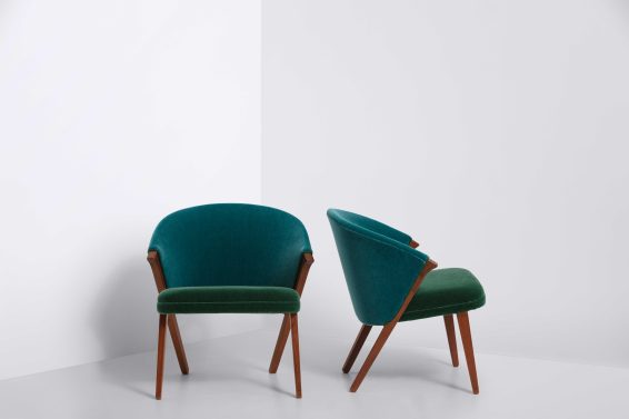 A pair of Danish produced cocktail chairs, 1960s