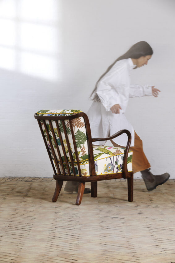Armchair in Gocken Jobs fabric Ref.No.1225